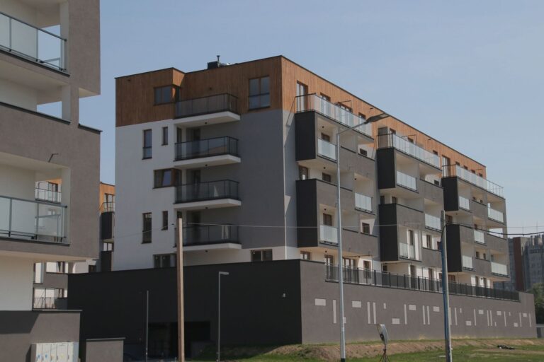 Residential buildings on Aleja Pokoju in Cracow