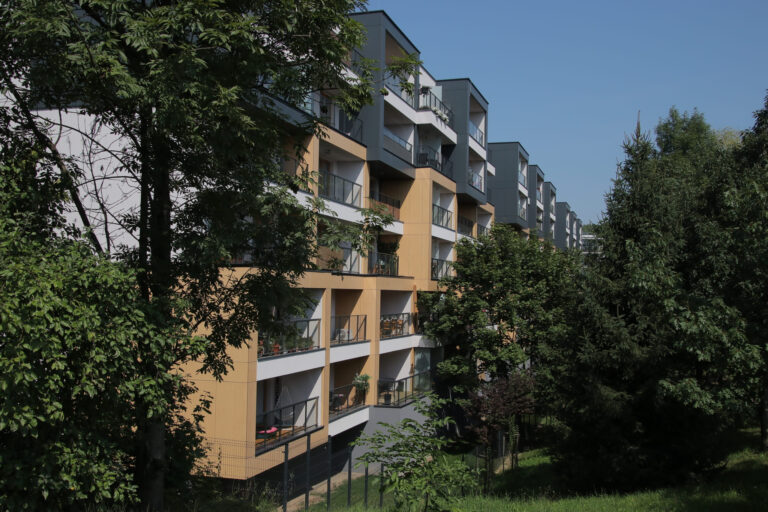 Residential buildings on Bajeczna Street in Cracow