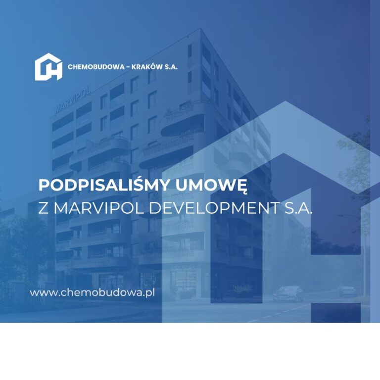 PODPISALIŚMY UMOWĘ Z MARVIPOL DEVELOPMENT S.A.