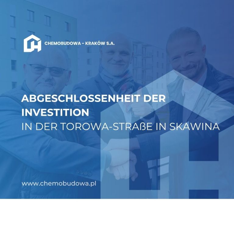 Das Bauprojekt in der Torowa-Straße in Skawina ist abgeschlossen. Die ersten Mieter sind bereits eingezogen